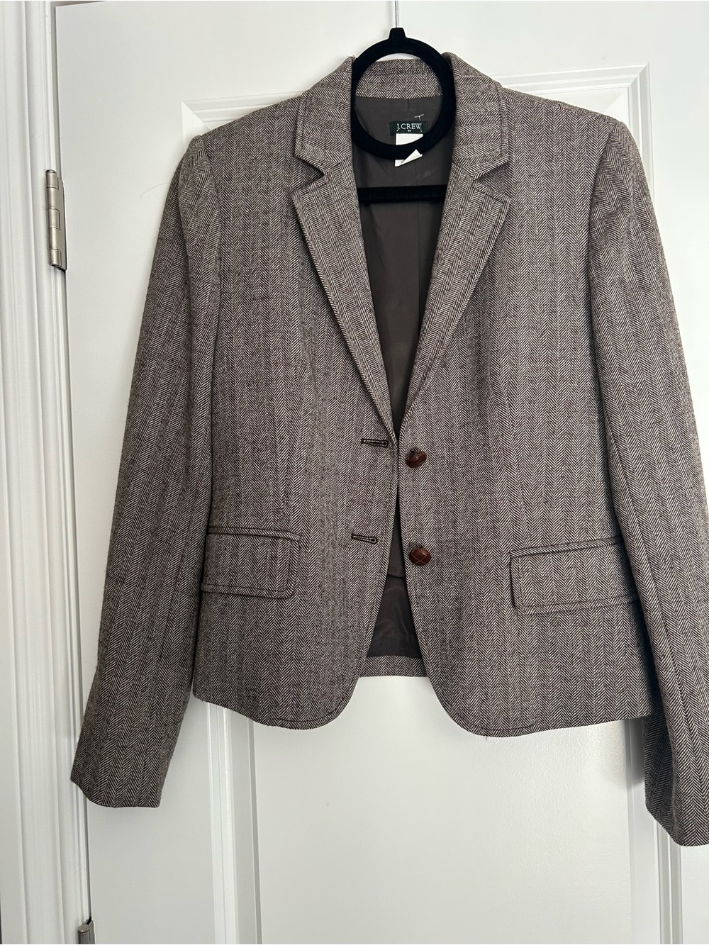 J. Crew Brown Tweed Blazer Sport Coat